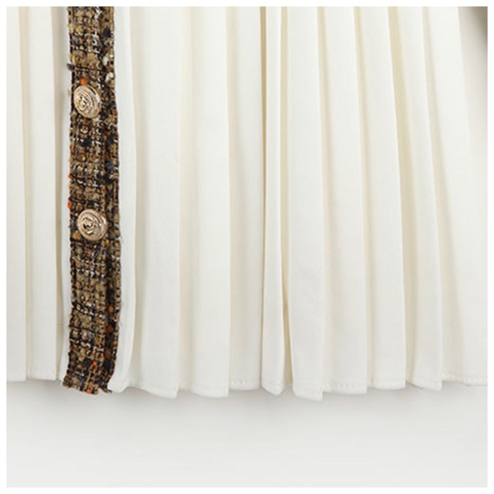🍂 The SUTA Plaid Tweed Pleated Jacket - Picture 7 of 8